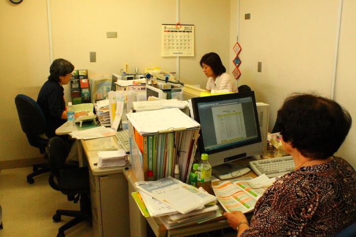 ５名の職員で業務しています
