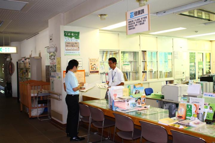 健康課との相談風景